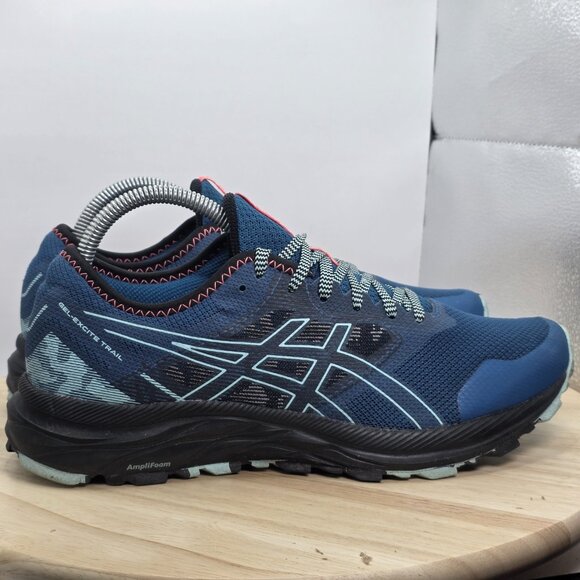 Asics Gel Excite Trail Shoes Womens Size 9.5 Blue Teal Running Sneakers Trail - Picture 3 of 9